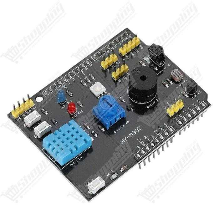 Shield d'extension multifonction 9 en 1 pour Arduino UNO avec DHT11 et LM35