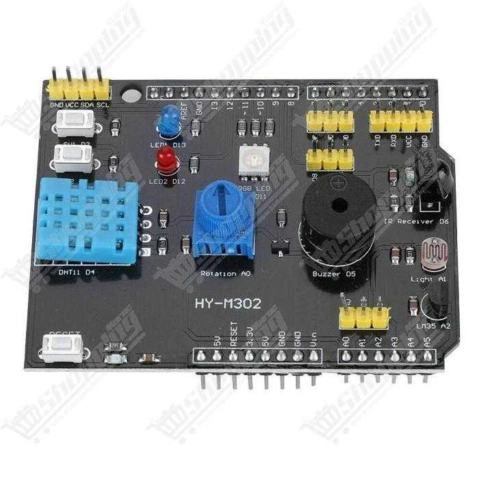 Shield d'extension multifonction 9 en 1 pour Arduino UNO avec DHT11 et LM35