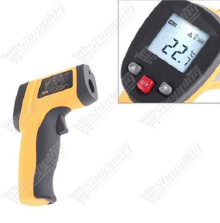 Thermomètre infrarouge numérique sans contact GM320 avec visée laser