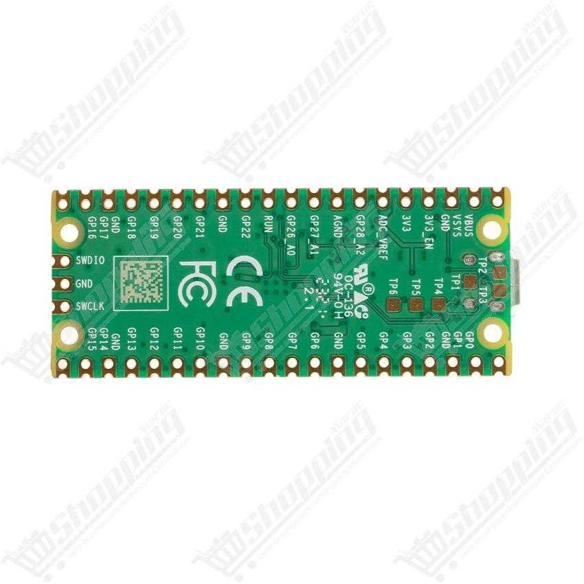 Carte de développement Raspberry Pi Pico - Microcontrôleur RP2040 Dual-Core ARM Cortex M0+