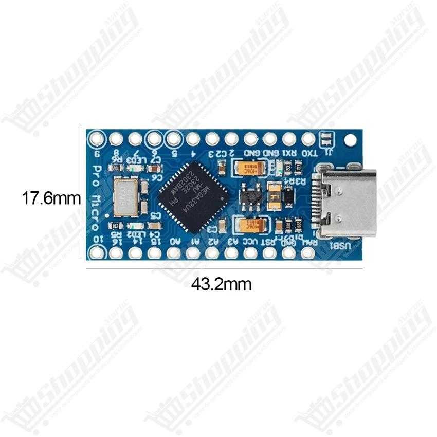Carte Arduino Pro Micro ATmega32U4 5V 16MHz Mini