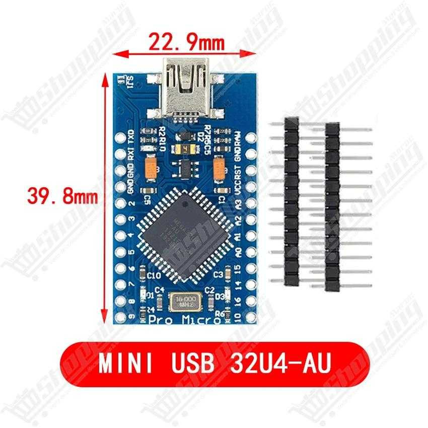 Carte Arduino Pro Micro ATmega32U4 5V 16MHz Micro USB