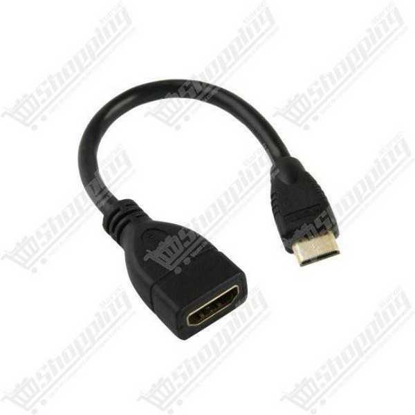 Adaptateur Micro HDMI Mâle vers HDMI Femelle 15cm 1080P