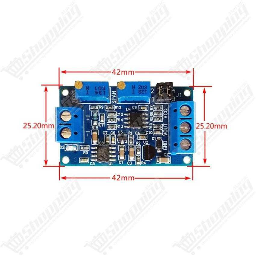 Module convertisseur de signal courant 4-20mA vers tension 0-10V