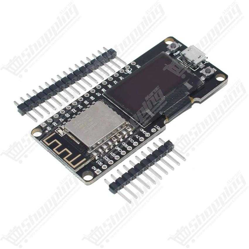 Carte de développement NodeMCU ESP8266 V3 avec écran OLED 0.96 pouce intégré