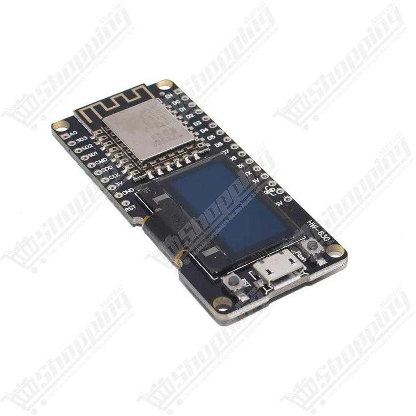 Carte de développement NodeMCU ESP8266 V3 avec écran OLED 0.96 pouce intégré