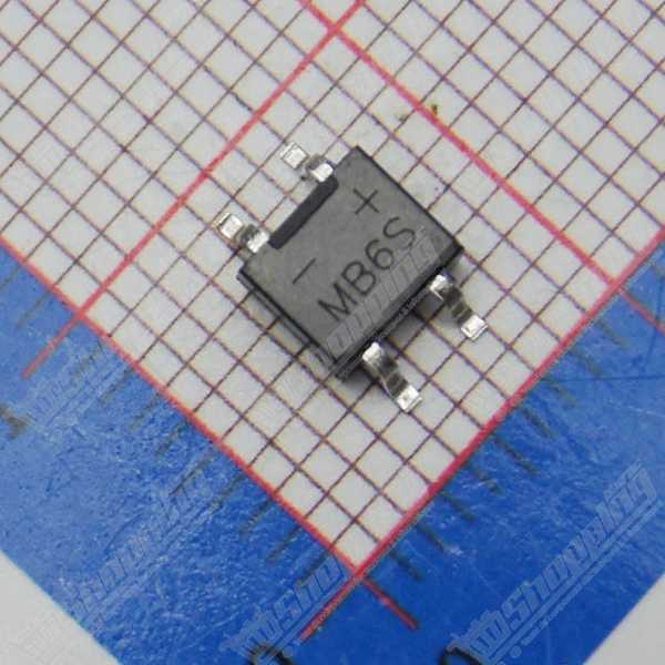 Pont redresseur MB10S 0.5A 1000V SMD SOP-4