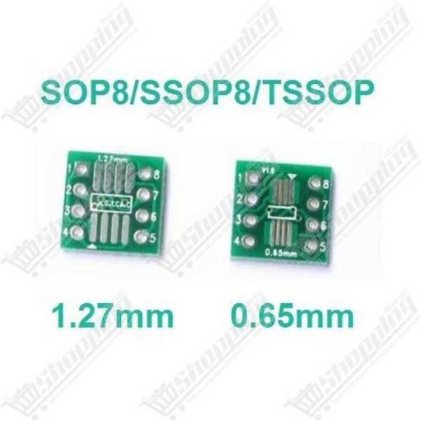 Adaptateur SOP8 SSOP8 vers DIP8 1.27mm