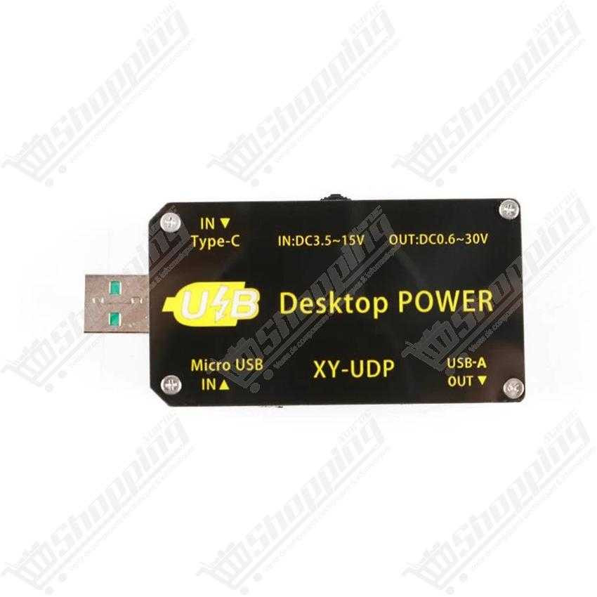 Convertisseur DC-DC Buck-Boost USB réglable 0.6-30V 15W avec afficheur LCD