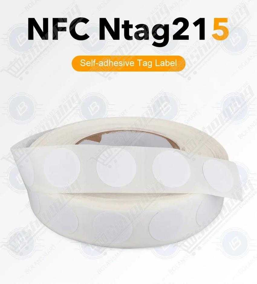 Étiquette NFC NTAG215 13.56MHz 25mm RFID