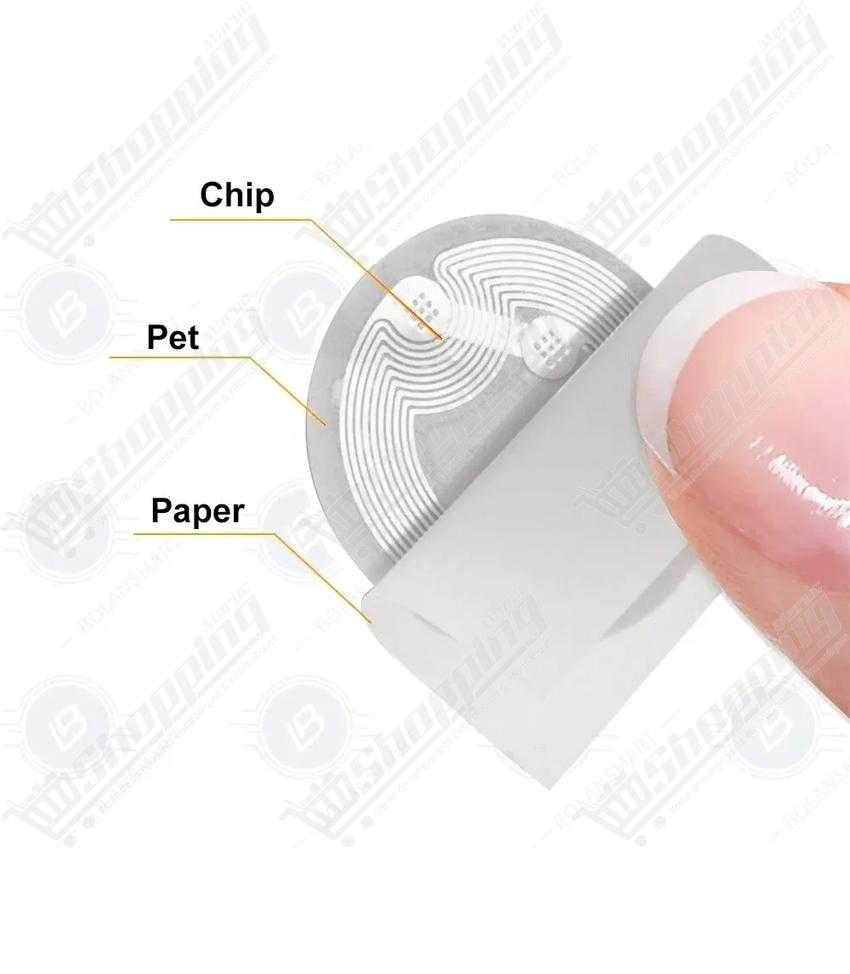 Étiquette NFC NTAG215 13.56MHz 25mm RFID
