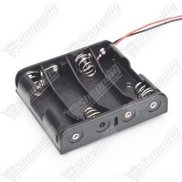 Support de piles 4xAA 6V en plastique