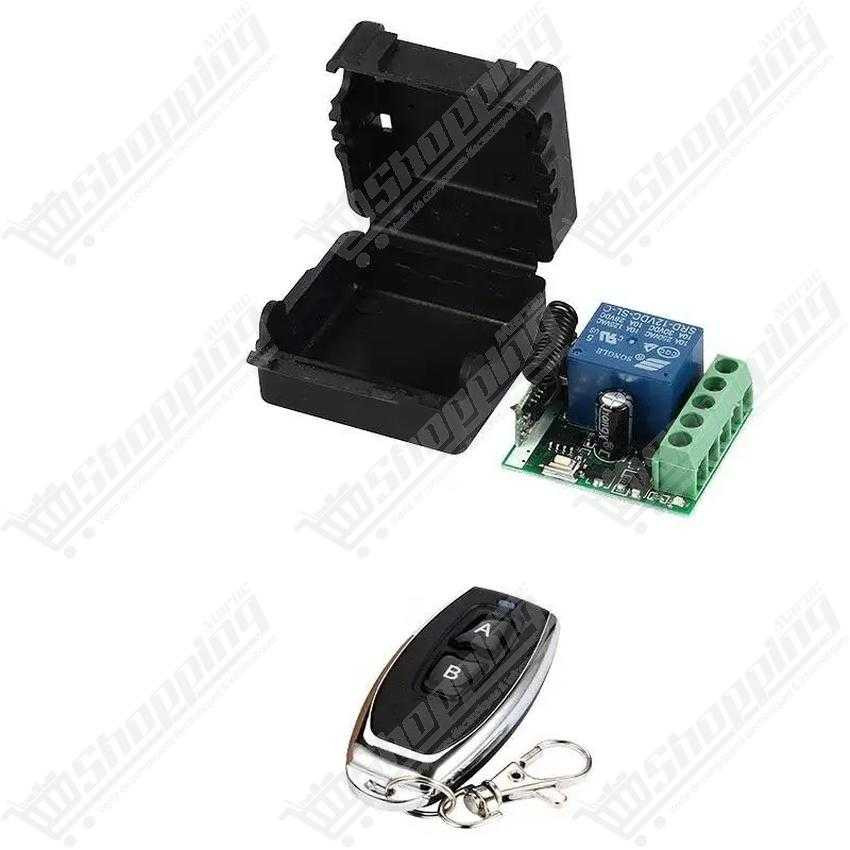 Kit Relais 12V avec Télécommande Universelle 433MHz