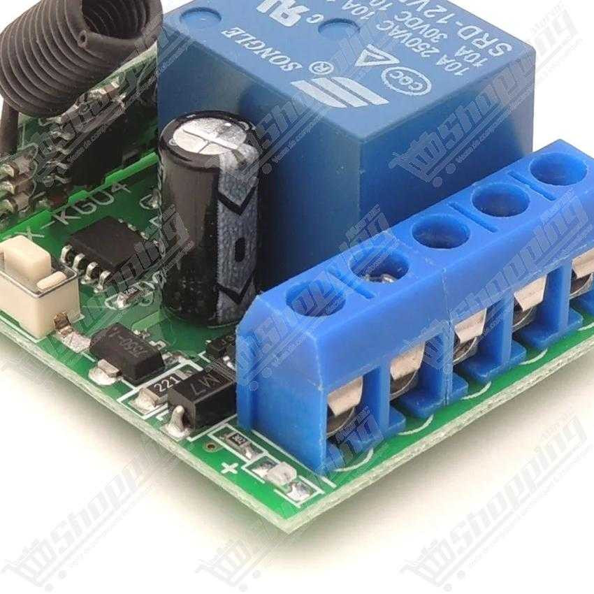 Kit Relais 12V avec Télécommande Universelle 433MHz