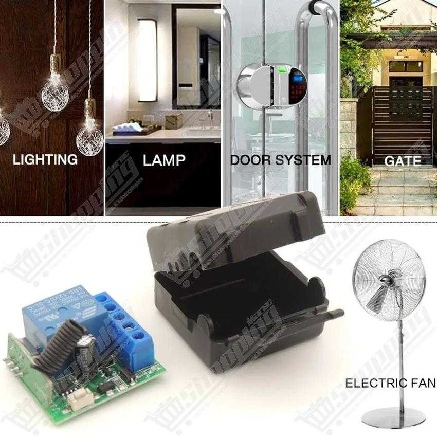 Kit Relais 12V avec Télécommande Universelle 433MHz