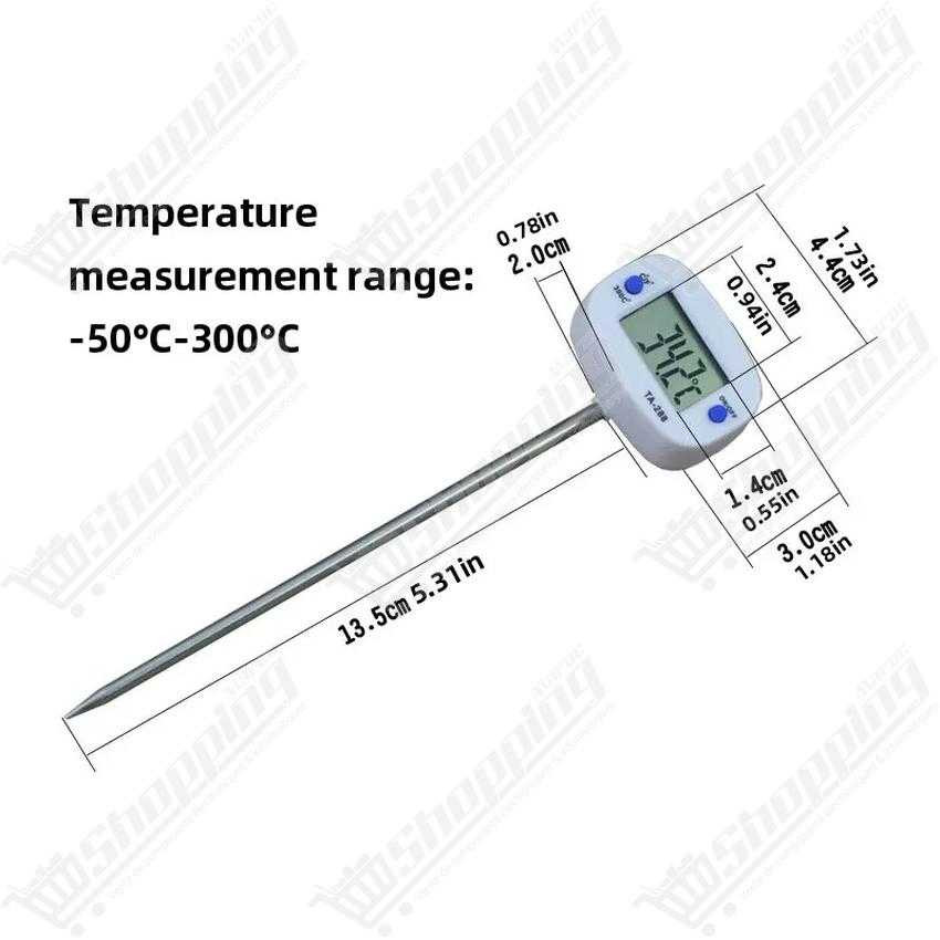 Thermomètre numérique à sonde pour liquides et solides