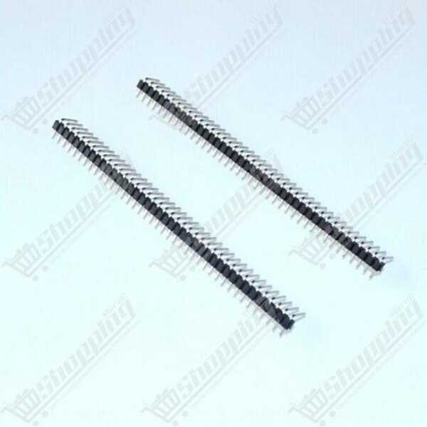 Barrette de pins mâle 1x40 angle droit 2.54mm