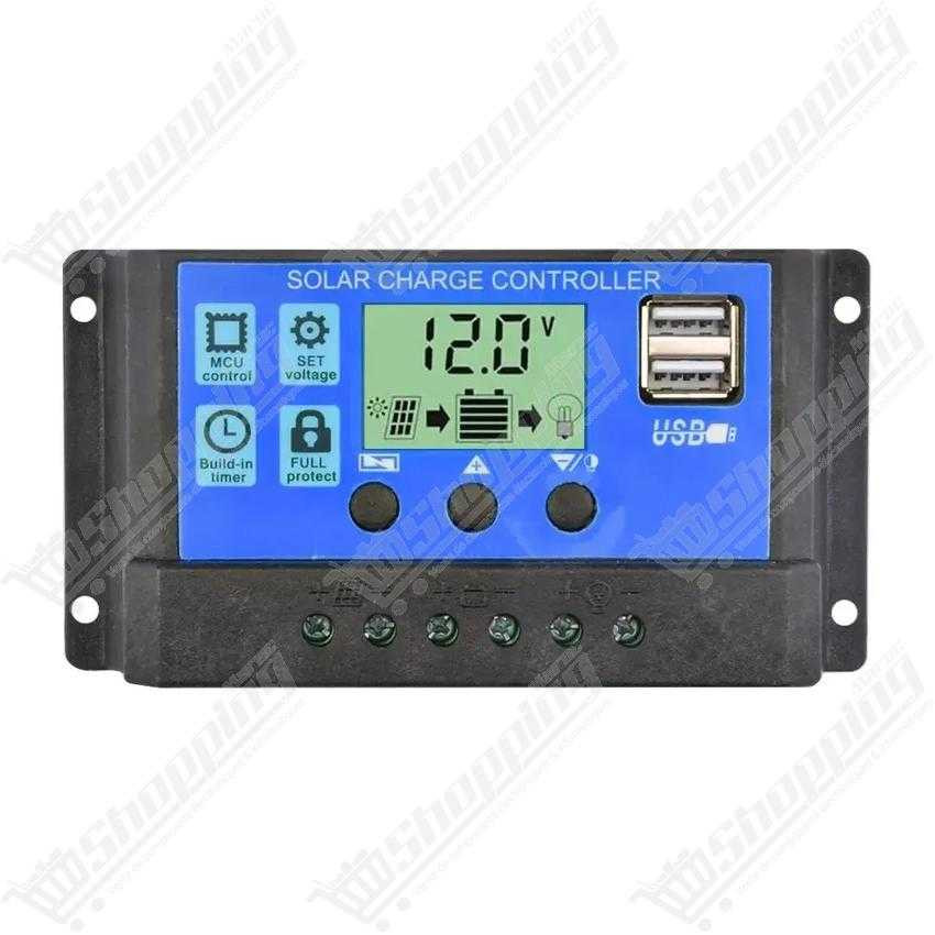 Régulateur de charge solaire 12V/24V 30A