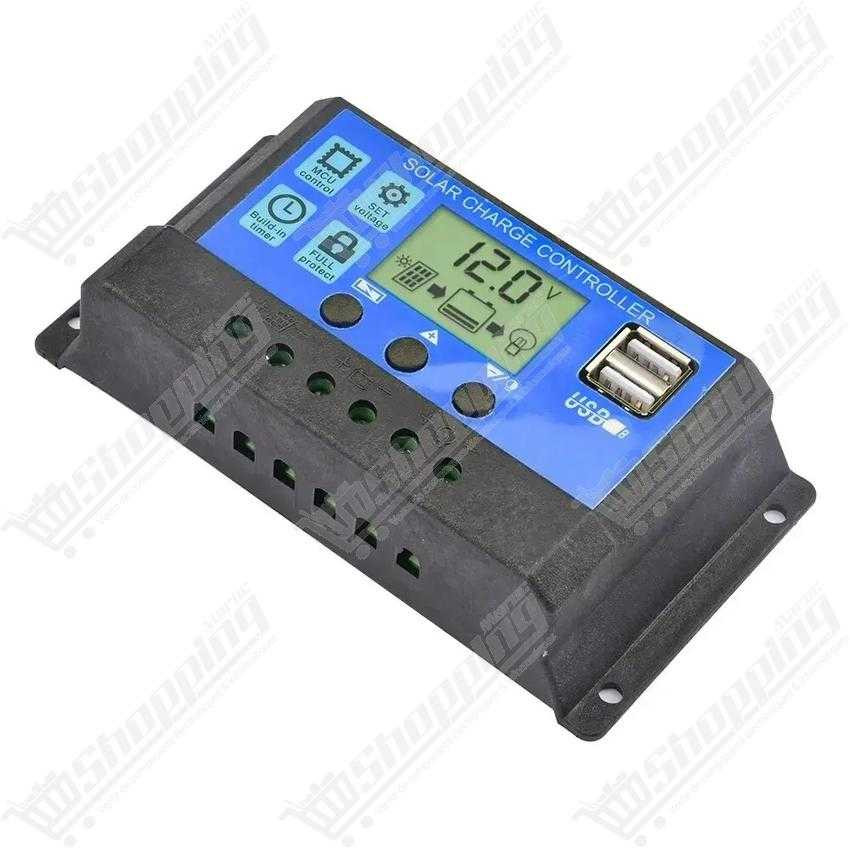 Régulateur de charge solaire 12V/24V 30A