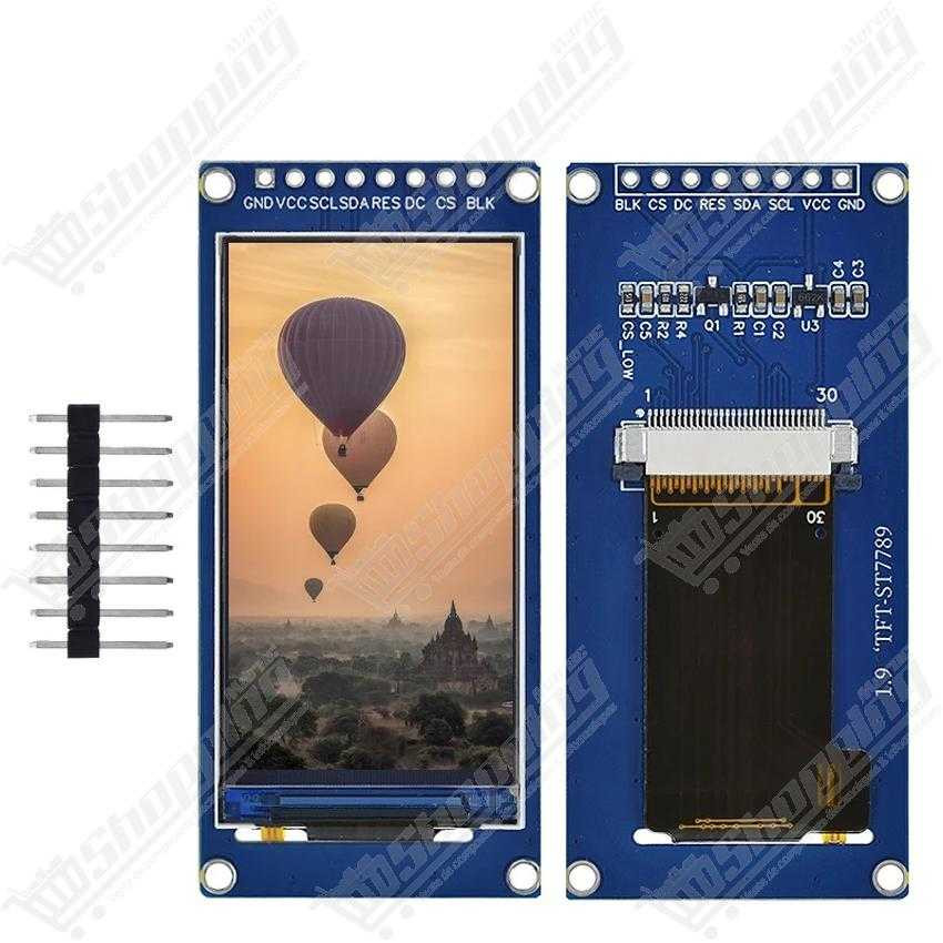 Écran LCD TFT IPS 1.9 pouces 170x320 ST7789 Couleur HD