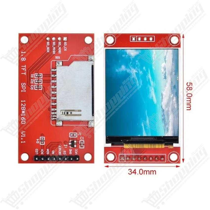 Afficheur LCD TFT 1.8 pouces 128x160 Interface SPI