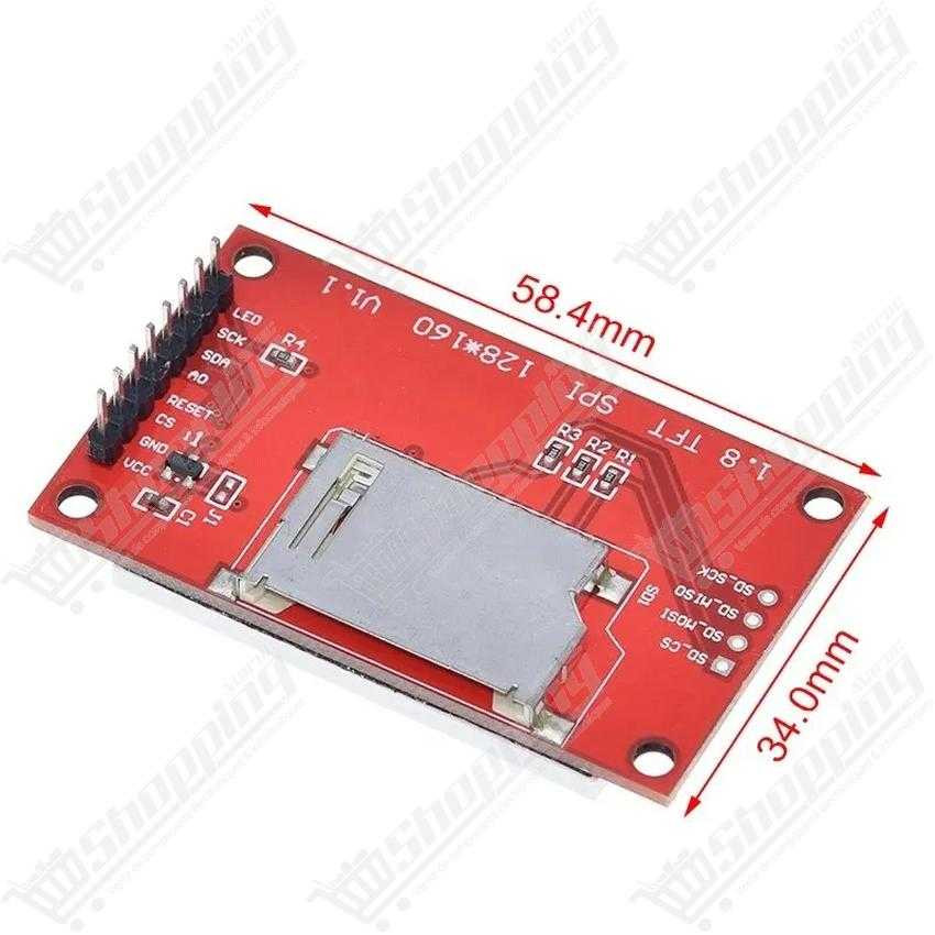 Afficheur LCD TFT 1.8 pouces 128x160 Interface SPI