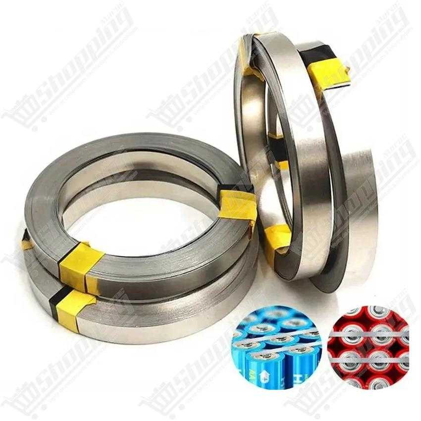 Bande nickelée 5mm pour soudure de batterie lithium