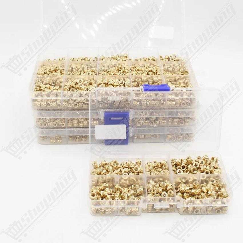 Kit d'inserts filetés en laiton