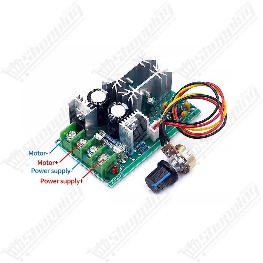 Variateur de vitesse PWM 20A pour moteur DC 10V-60V