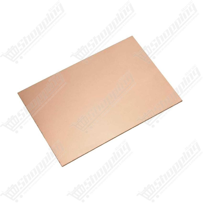 Plaque PCB époxy cuivré simple face 20x30 cm épaisseur 1 mm