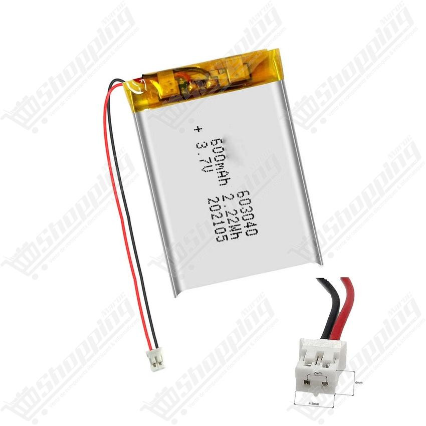 Batterie Li-Po rechargeable 3.7V 600mAh
