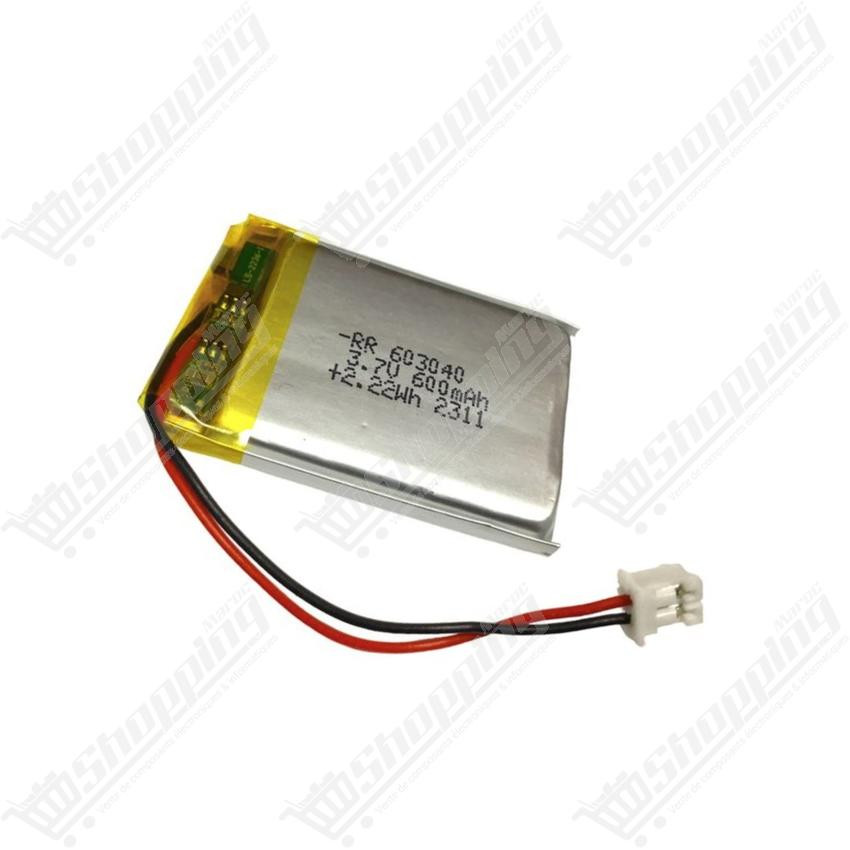 Batterie Li-Po rechargeable 3.7V 600mAh