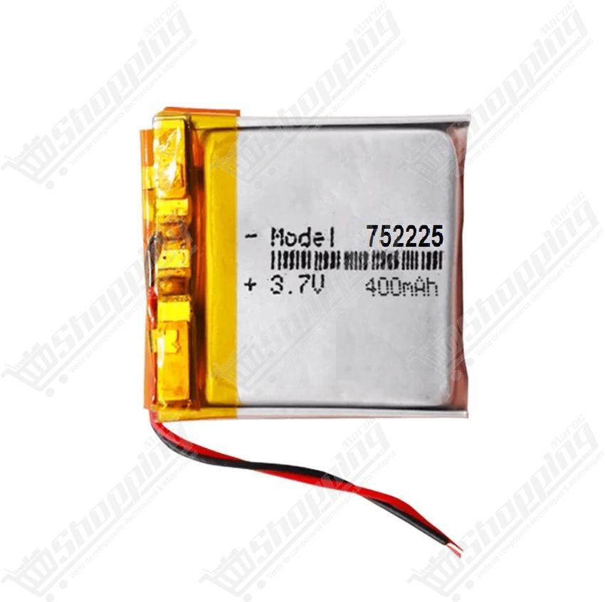 Batterie Lithium Polymère (Li-Po) 3.7V 400mAh Rechargeable