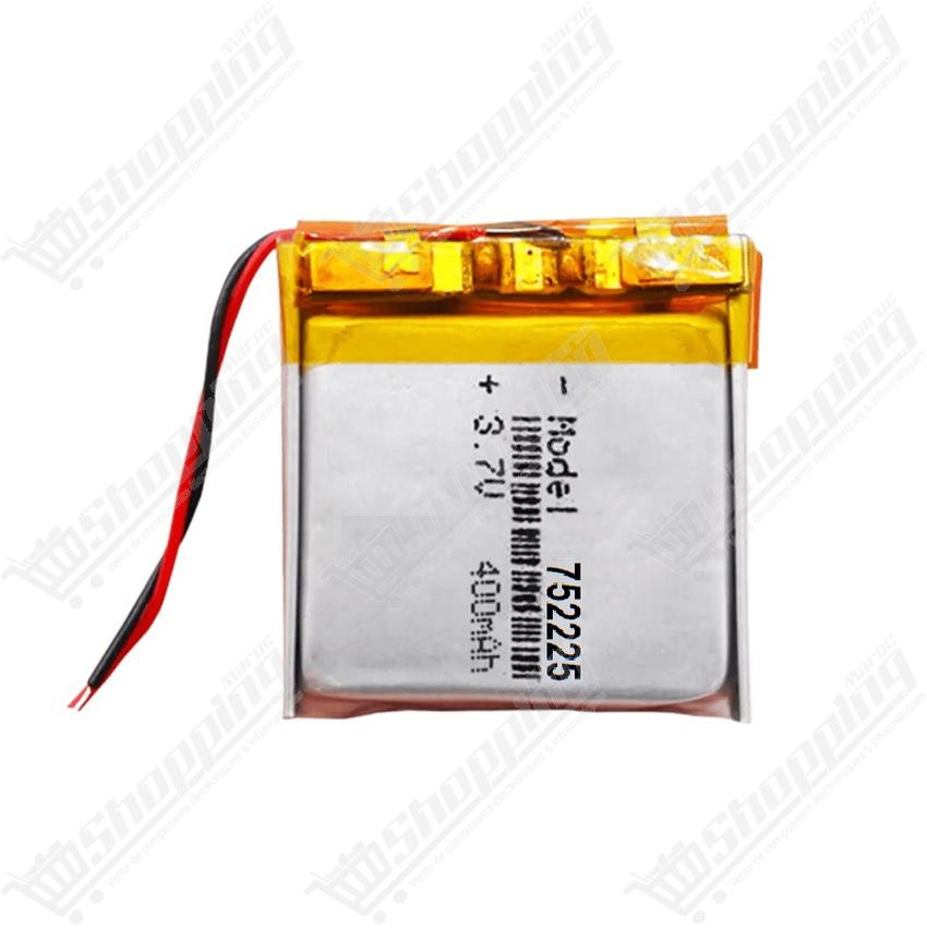 Batterie Lithium Polymère (Li-Po) 3.7V 400mAh Rechargeable