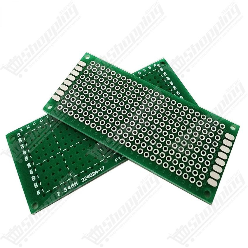Plaque de prototypage PCB simple face perforée 2.54mm