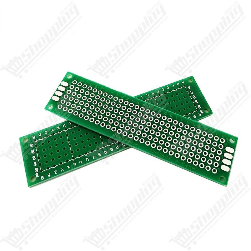 Plaque de prototypage PCB simple face perforée 2.54mm