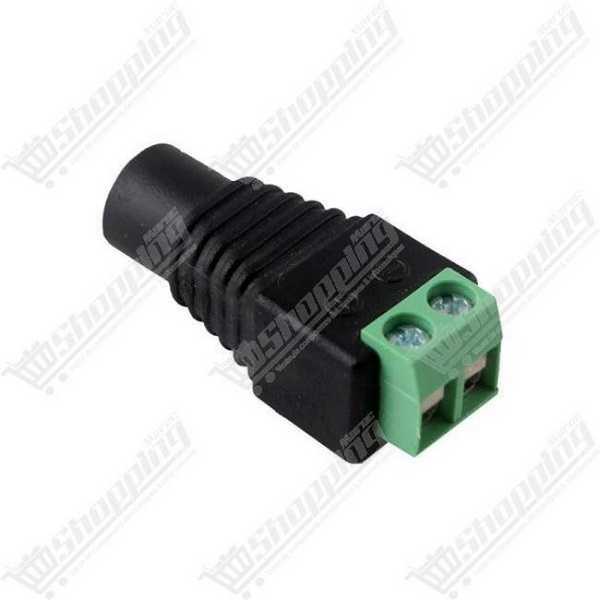 Connecteur Jack DC Femelle 2.1x5.5mm avec Bornier à Vis
