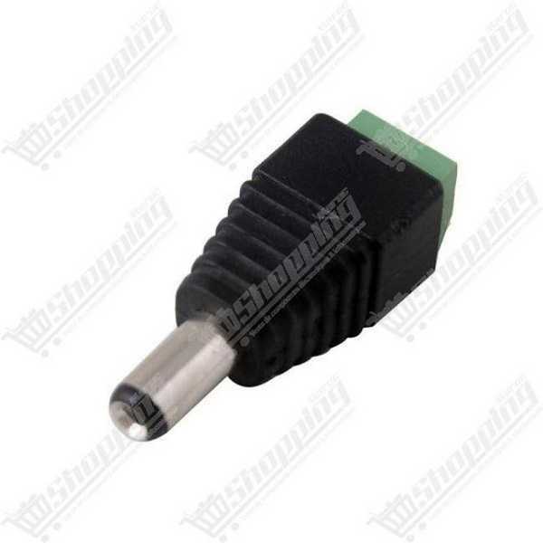 Connecteur Jack DC Mâle 5.5x2.1mm avec Bornier à Vis