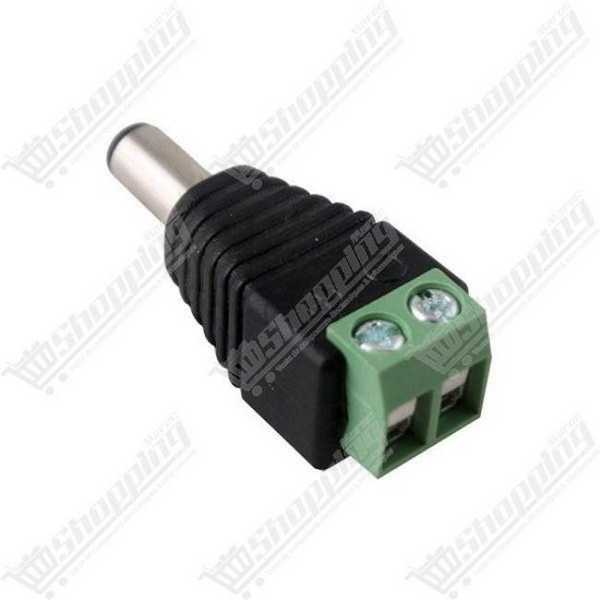 Connecteur Jack DC Mâle 5.5x2.1mm avec Bornier à Vis