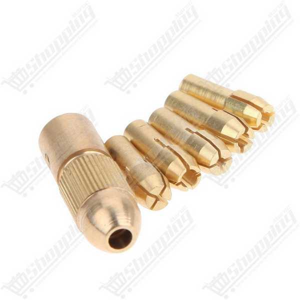 Mini mandrin en laiton 0,5mm - 3,0mm pour mini perceuse