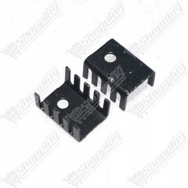 Dissipateur thermique en aluminium TO-220 19x15x10mm pour régulateurs 78xx