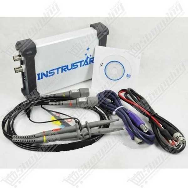 Oscilloscope numérique USB INSTRUSTAR ISDS205A, 2 canaux, 20 MHz, 48 MSa/s