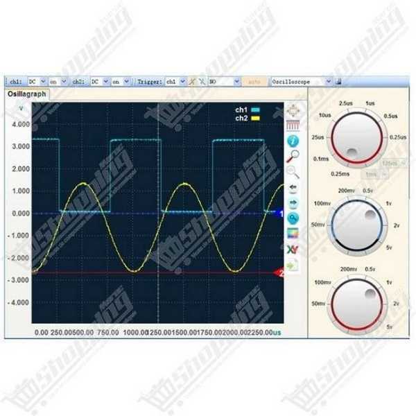 Oscilloscope numérique USB INSTRUSTAR ISDS205A, 2 canaux, 20 MHz, 48 MSa/s