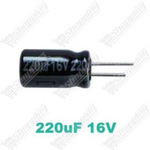 Condensateur électrolytique 220uF 16V