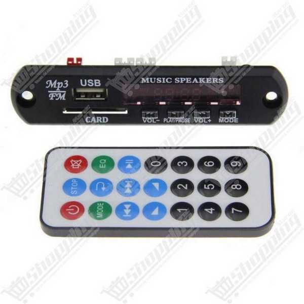Module décodeur MP3 Bluetooth USB SD FM avec télécommande