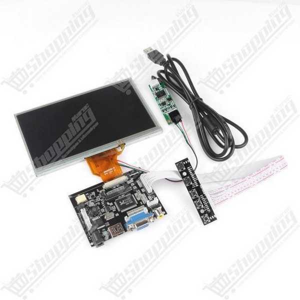 Kit Écran LCD TFT 7 pouces Tactile USB avec Carte de Contrôle