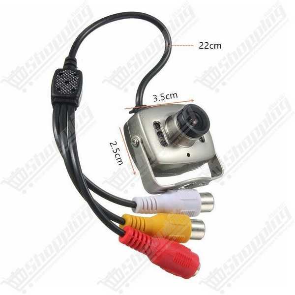Mini caméra de surveillance CCTV couleur RCA