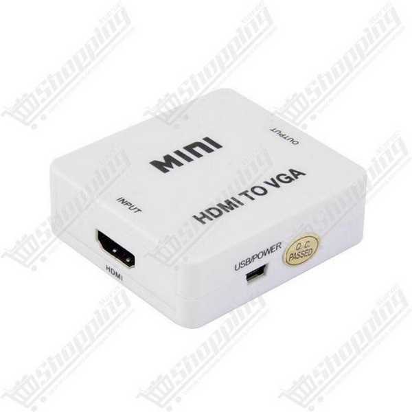 Convertisseur Mini HDMI vers VGA avec audio