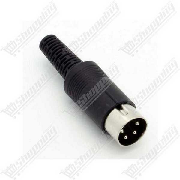 Connecteur DIN 4 broches mâle plastique