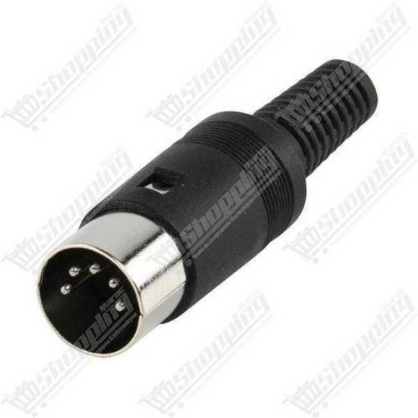 Connecteur DIN 5 broches mâle plastique